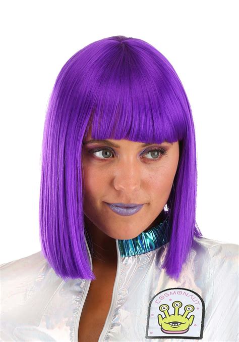 purple costume wig